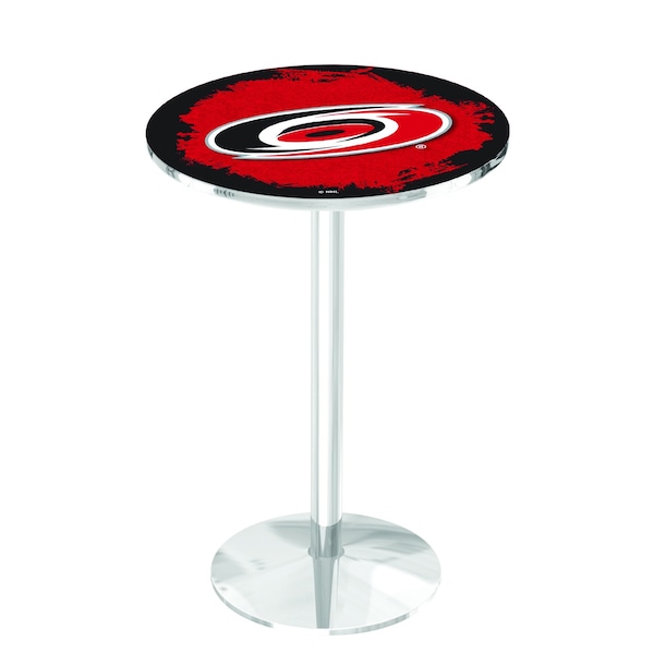 42" Chrome Carolina Hurricanes Pub Table
